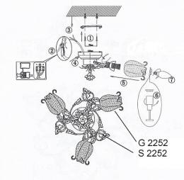 Потолочная люстра Odeon Light Ameli  - 3